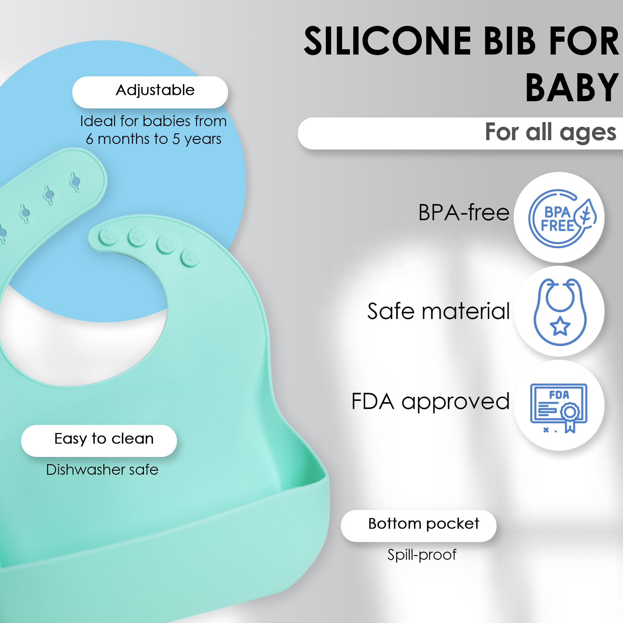 Bluet B plate with suction stays put during meals.