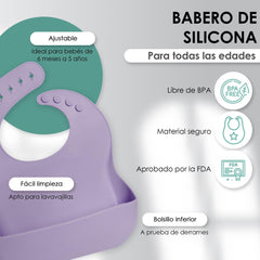 Bluet B silicone baby feeding bowl with suction base prevents sliding during self-feeding.