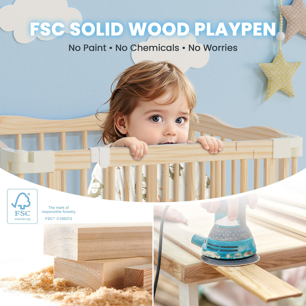 BlueWood Natural wood finish blends with home decor for cozy spaces.