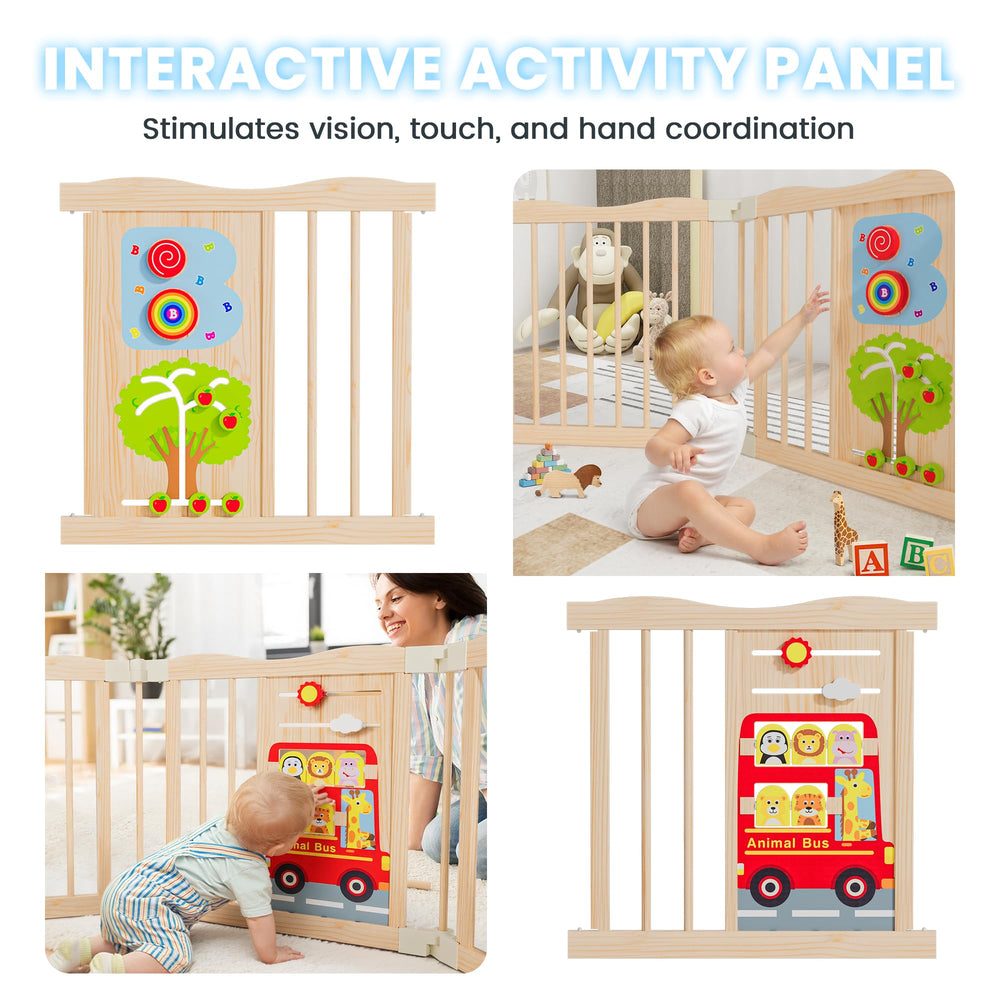 BlueWood rounded-edges protect teething babies during shared or solo play.