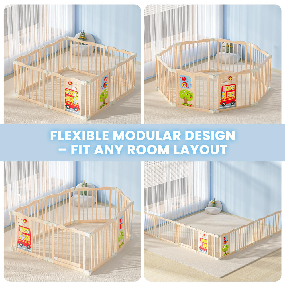 BlueWood warm-natural-design blends with home decor while keeping kids safe.