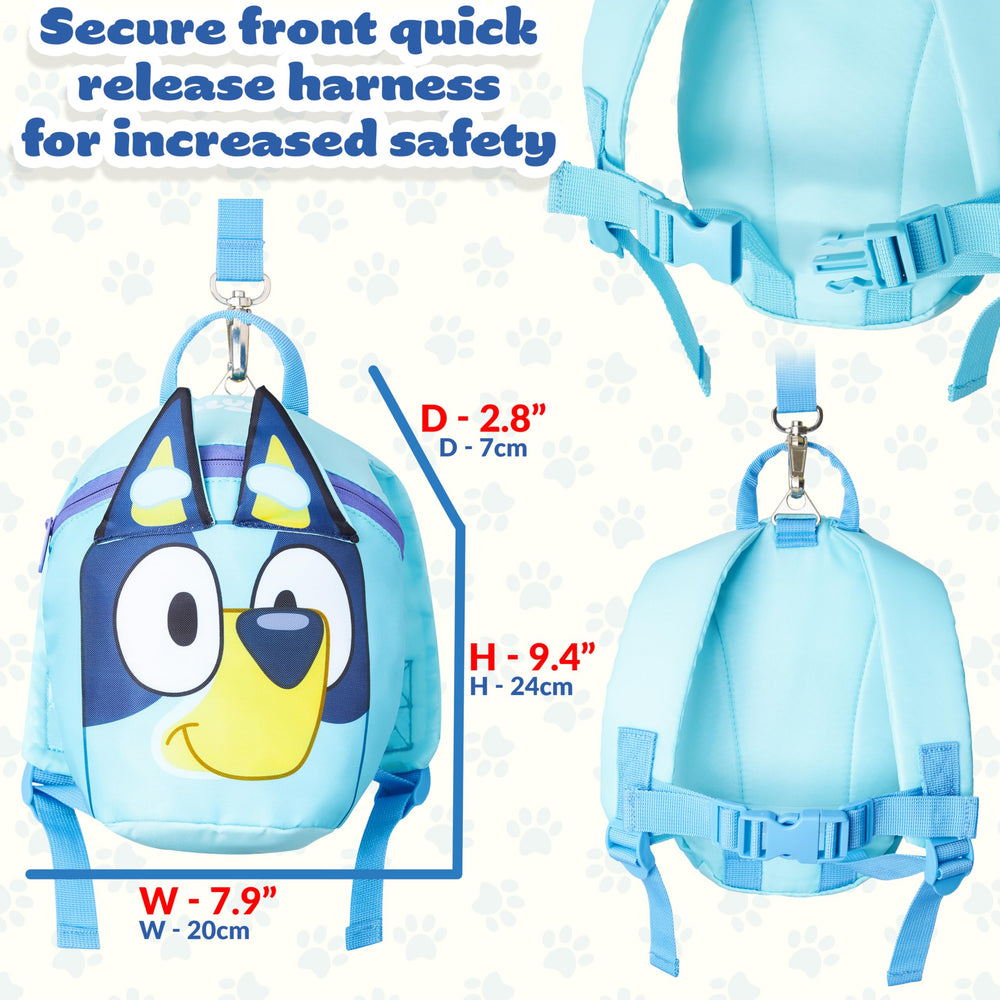 Bluey backpack designed for daycare and travel adventures