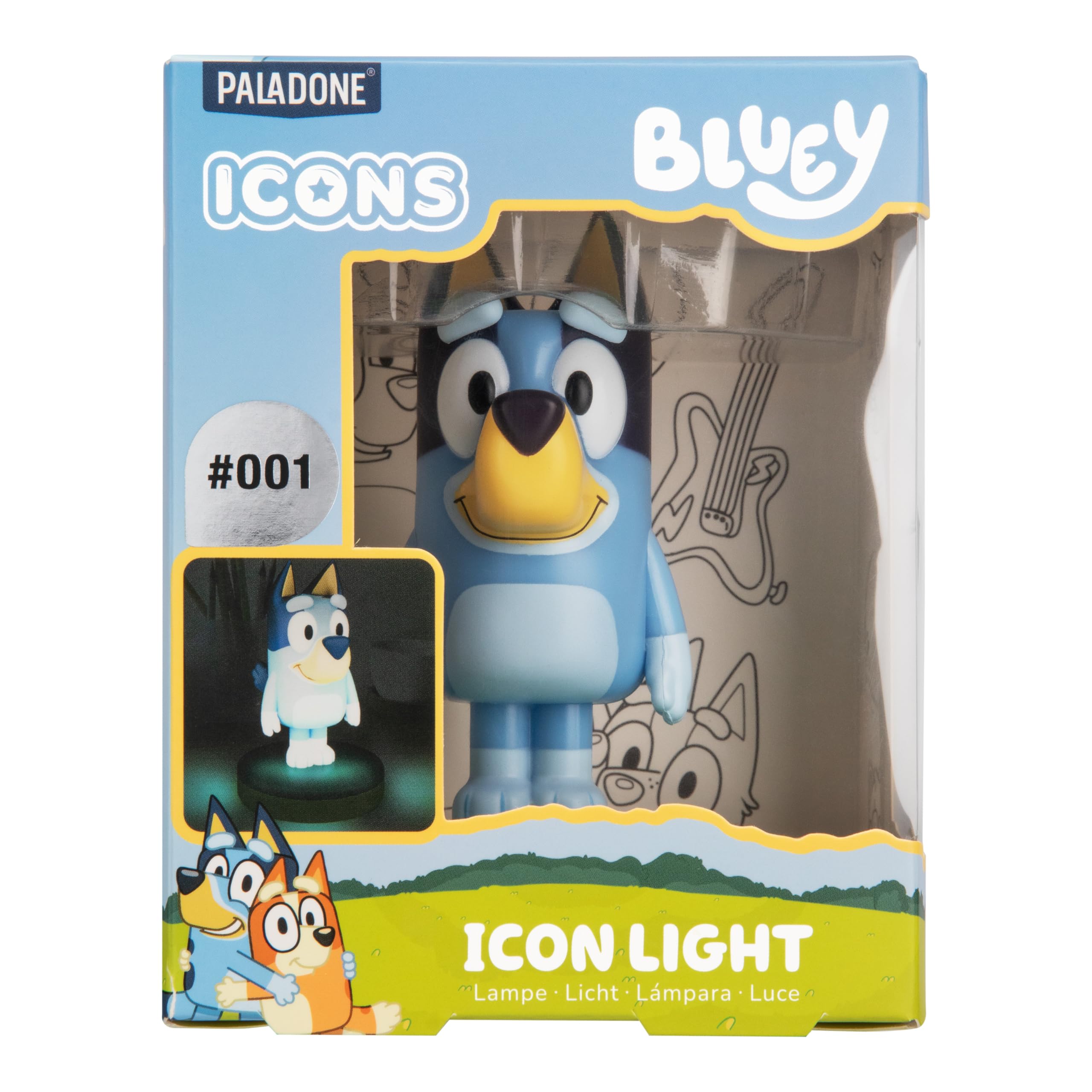 Bluey Icon Light compact collectible lamp for desks or shelves