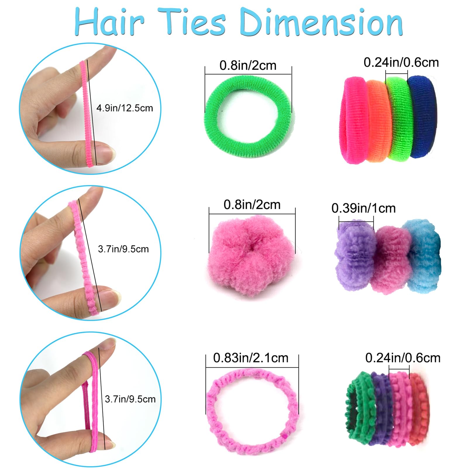BlueZOO bulk pack keeps hair tidy and organized in a bag.