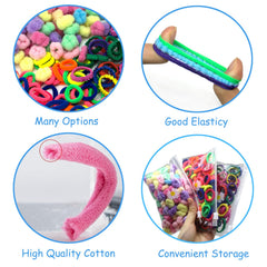 BlueZOO children hair ties various colors display vibrant shades for versatile looks.
