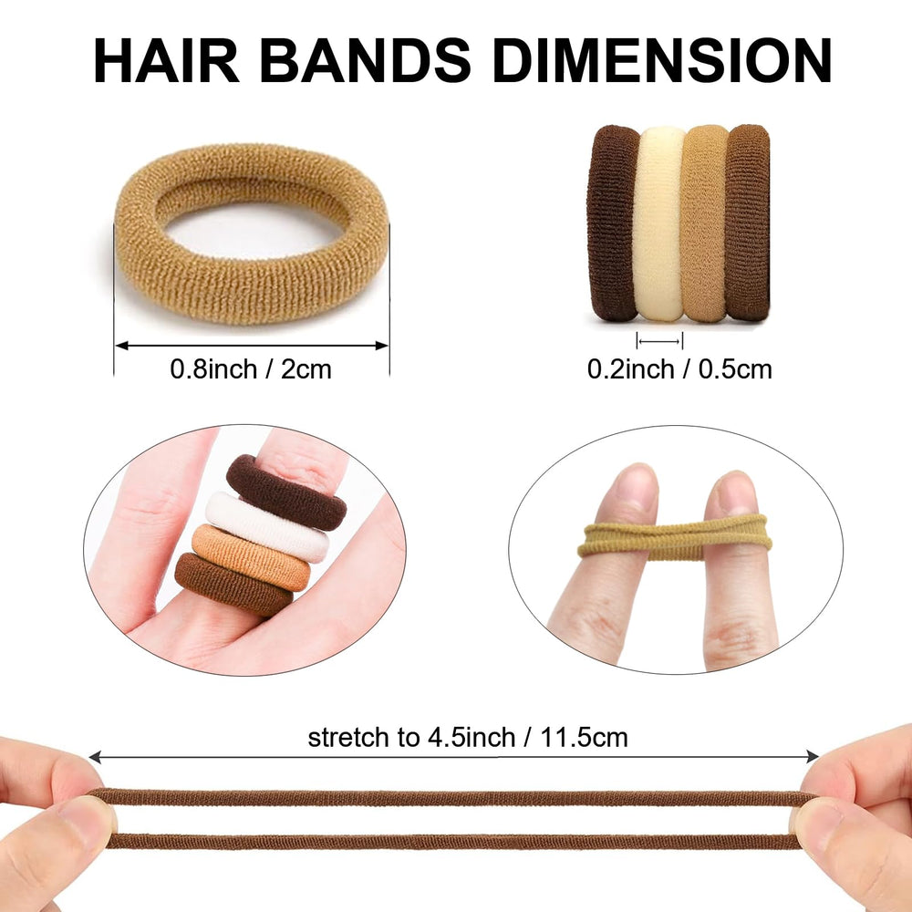 BlueZOO hair ties arrive in clear zipper bags for easy organization
