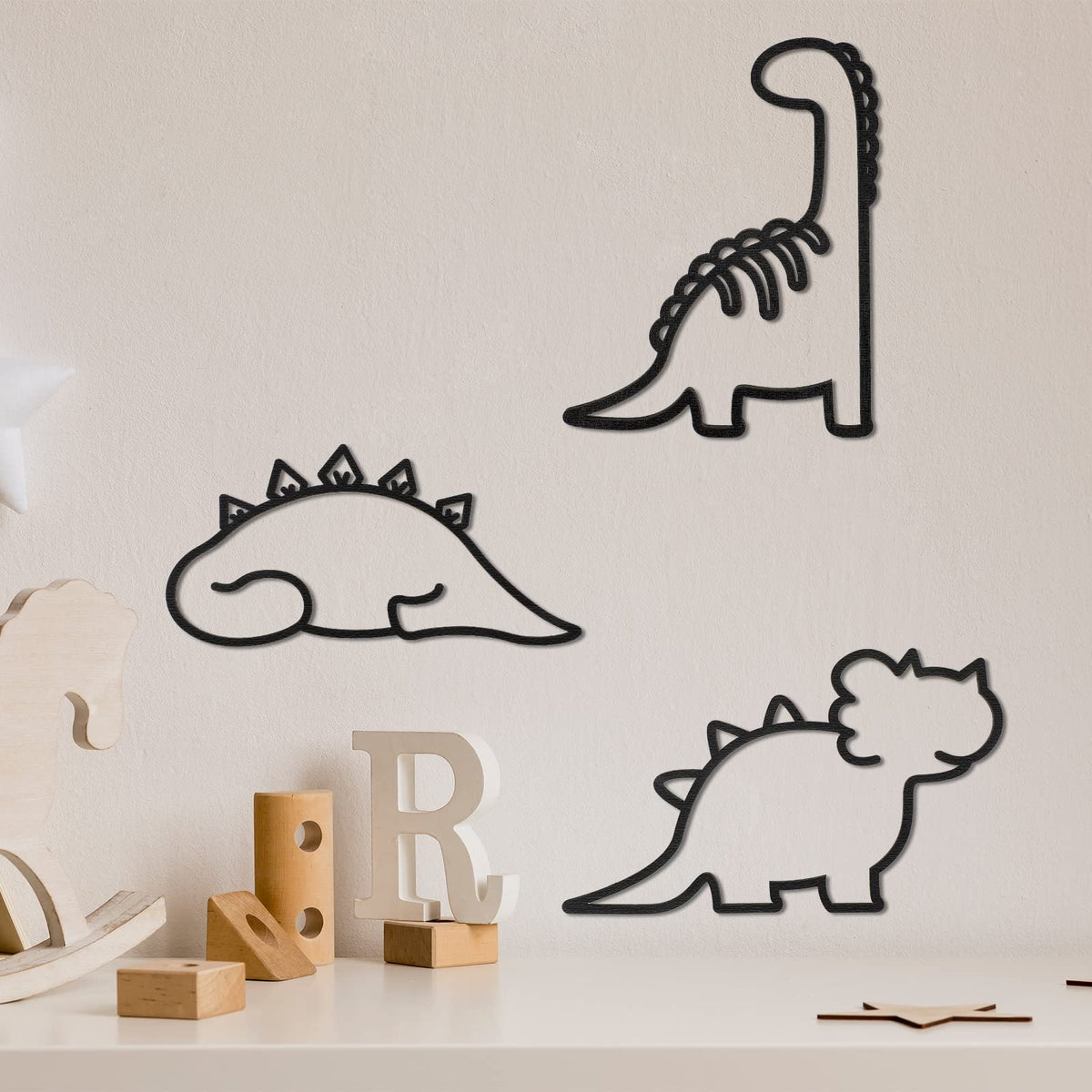 Blulu dinosaur wall decor brachiosaurus wall accent for nursery decor