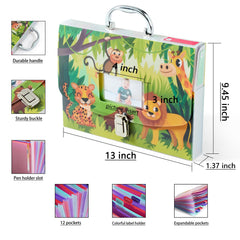 BLUSHY BABY silver metal handle closeup, sturdy carry for baby documents.