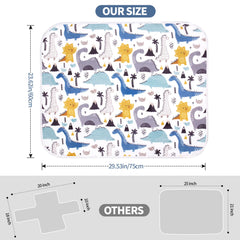 Bnditeu change pad top close-up shows soft cotton texture for gentle skin contact.
