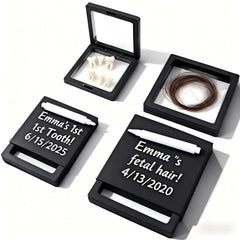 Bneajix baby memory box teeth display keeps treasured teeth securely on view