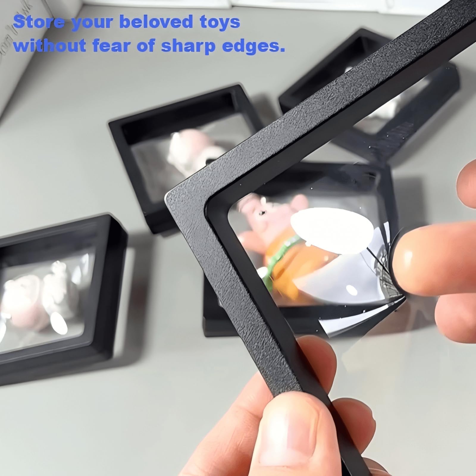 Bneajix keepsake box transparent design enables easy content viewing