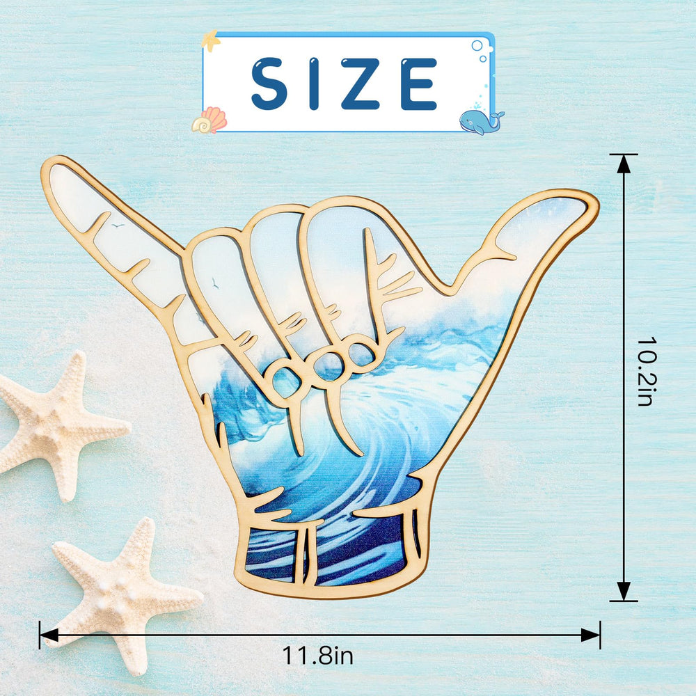 Bnesi double-layer surfboard decor provides depth and premium wall art.