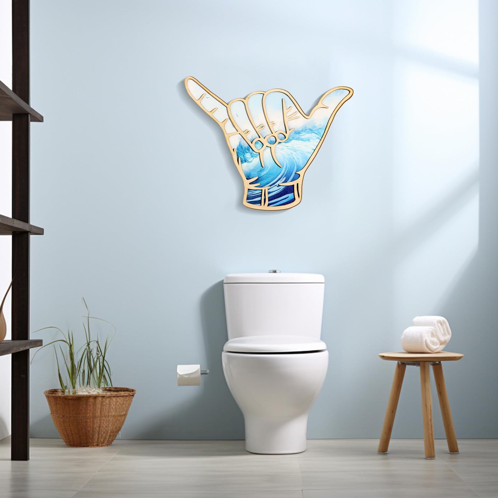 Bnesi surf-theme decor suits bathrooms and living rooms with flexible styling.