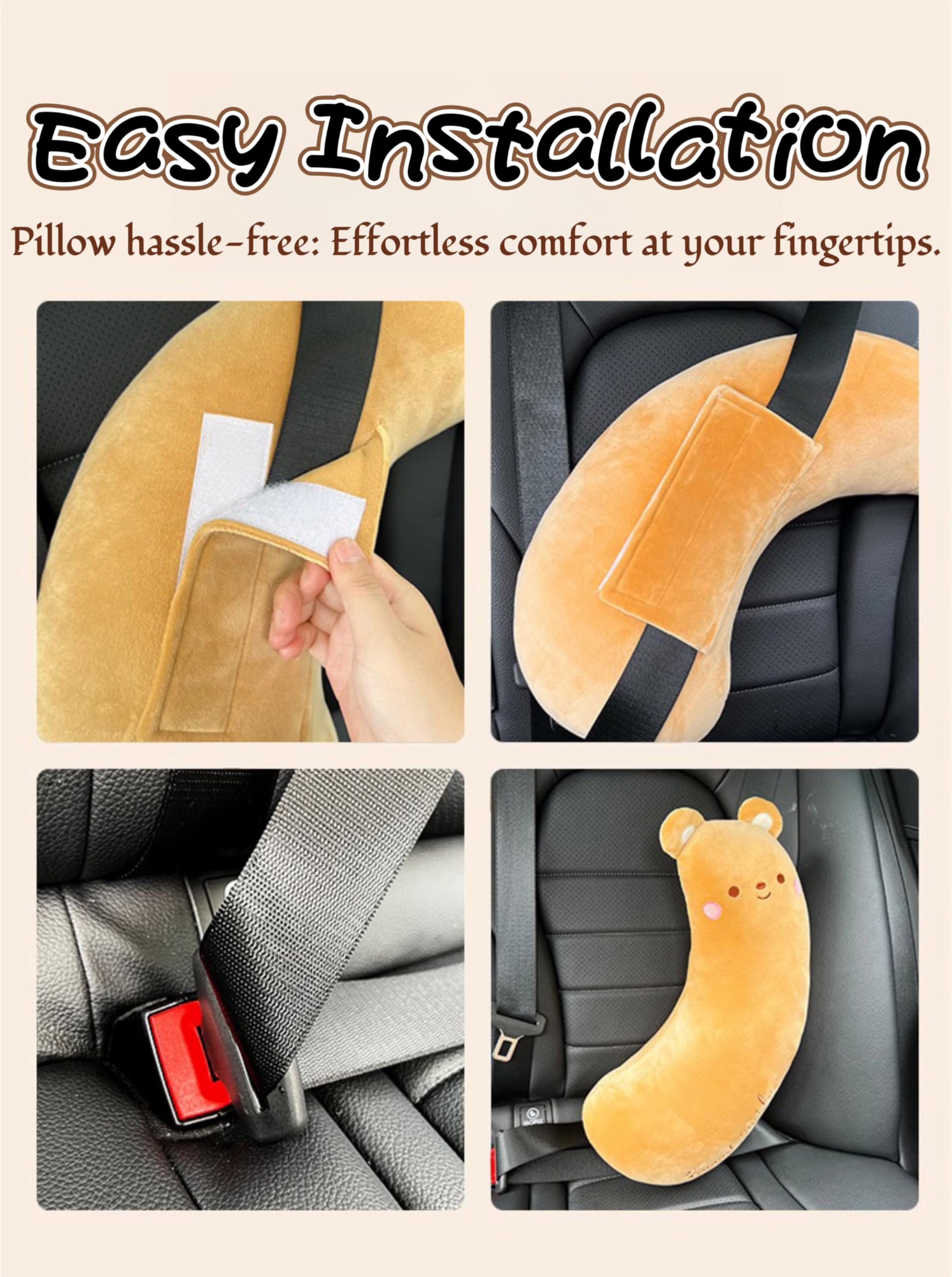 BNTR kids car comfort bunny cushions young riders on trips.