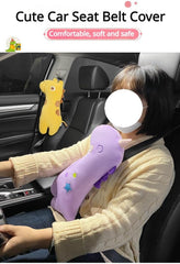BNTR shoulder pad plush texture reduces seatbelt discomfort on trips.