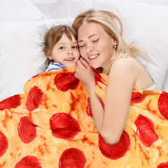 Bnuitland Pizza Blanket for adults and kids showcases versatile comfort for all ages
