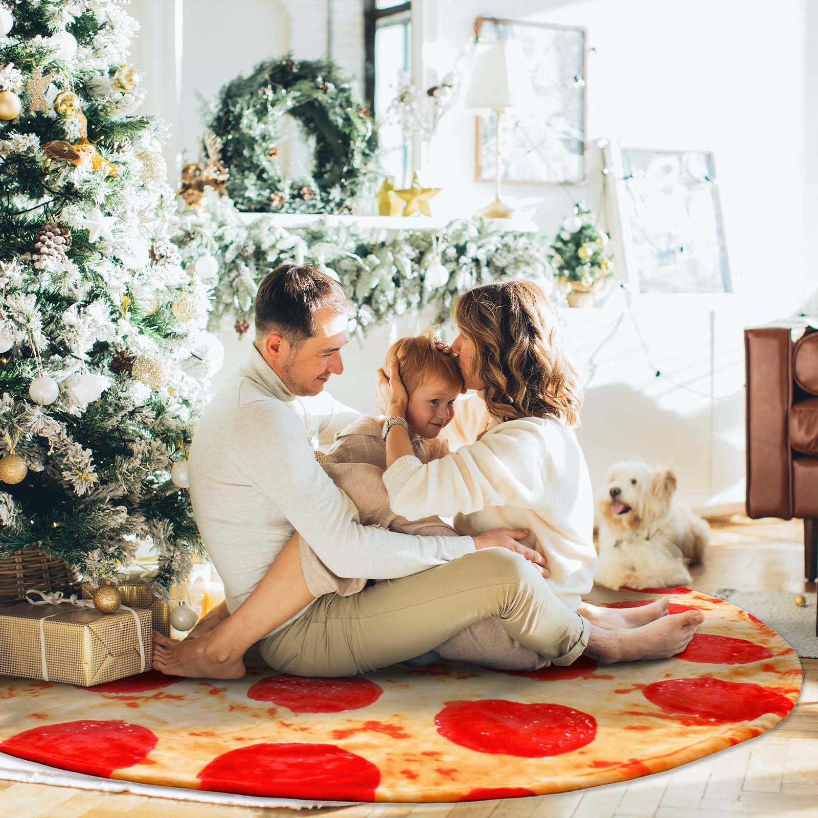 Bnuitland Pizza Blanket on sofa or bed offers practical warmth and fun décor