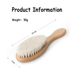 BoAn cradle cap friendly brush aiding gentle oil removal for cradle cap management.