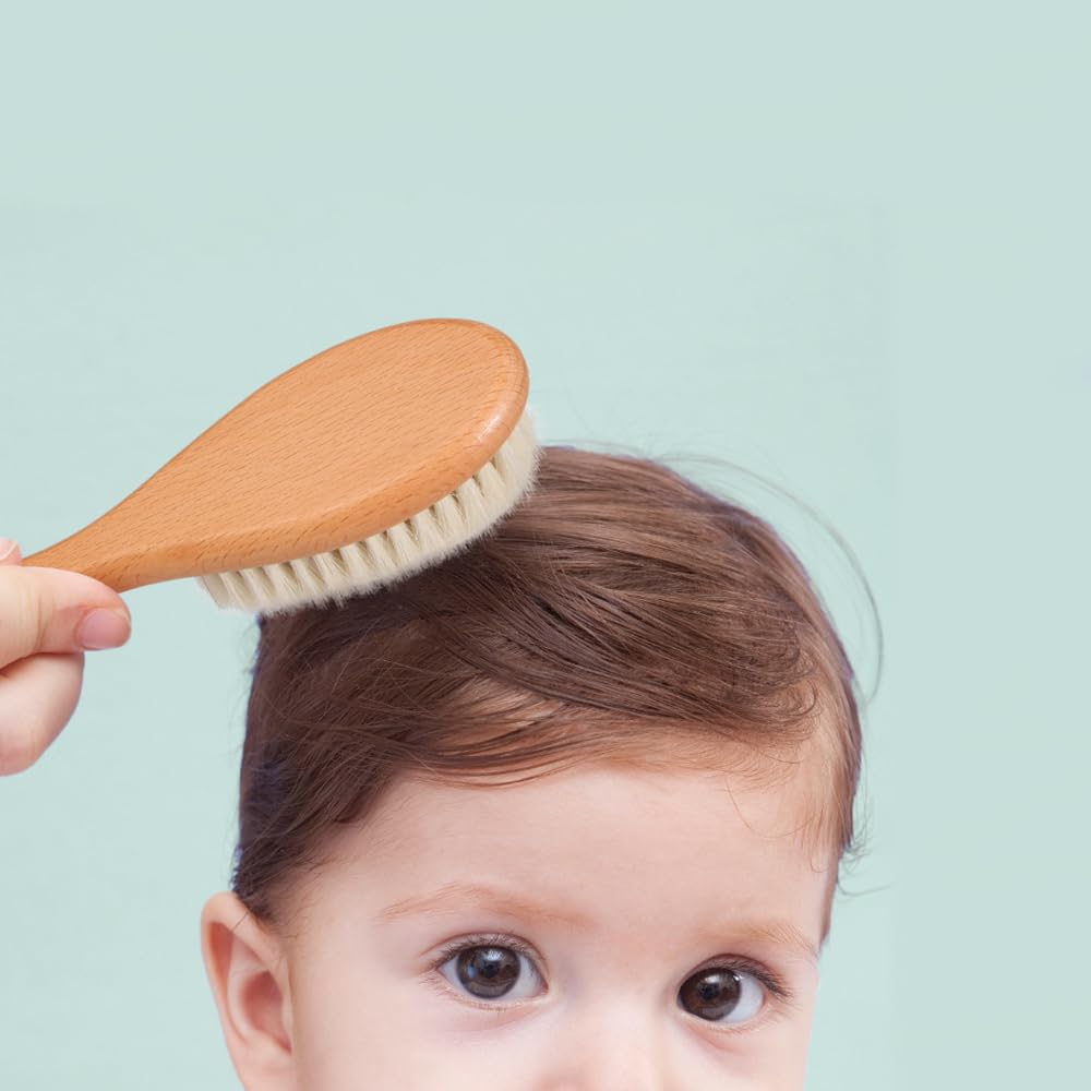 BoAn gift ready baby brush highlighting versatile use for new parents.