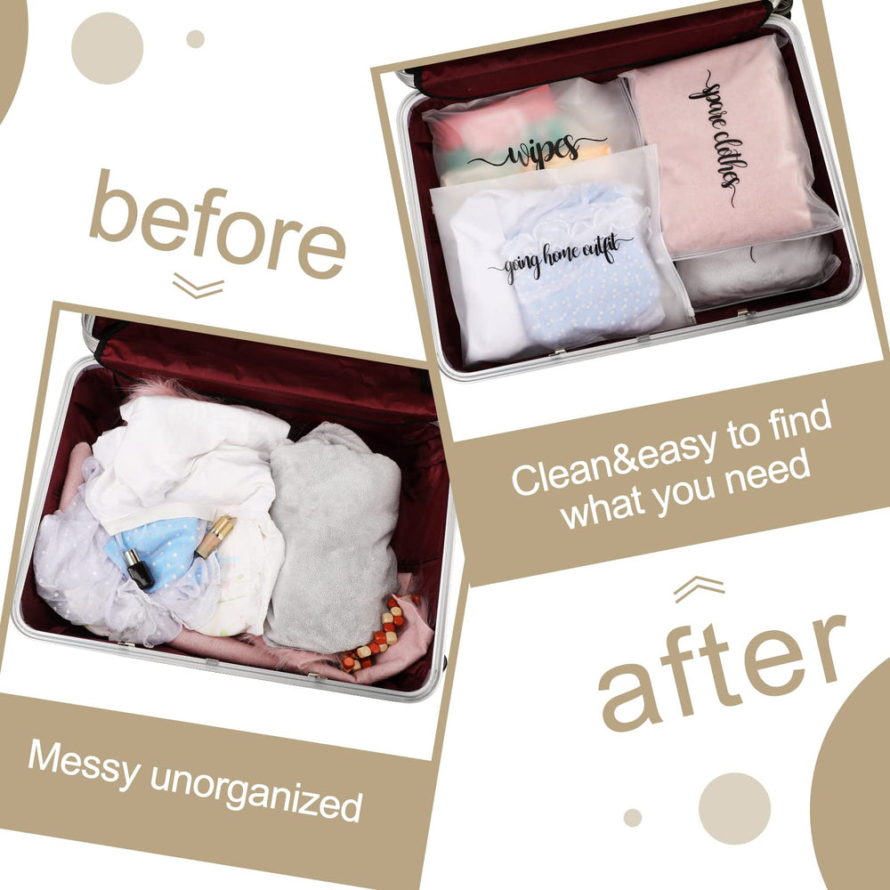 Boao 11x14 inch hospital bags provide large storage and quick identification of items.