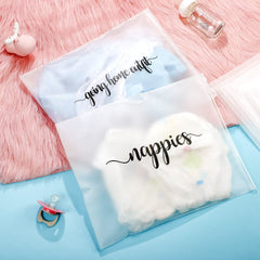 Boao clear frosted maternity pouches show contents at a glance for efficient bag organization.