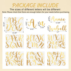 Boao name wall decal custom name set for bedside or classroom