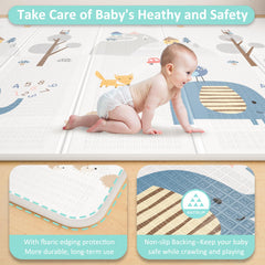 Boardraob non-slip backing keeps mat steady on hard floors during play.