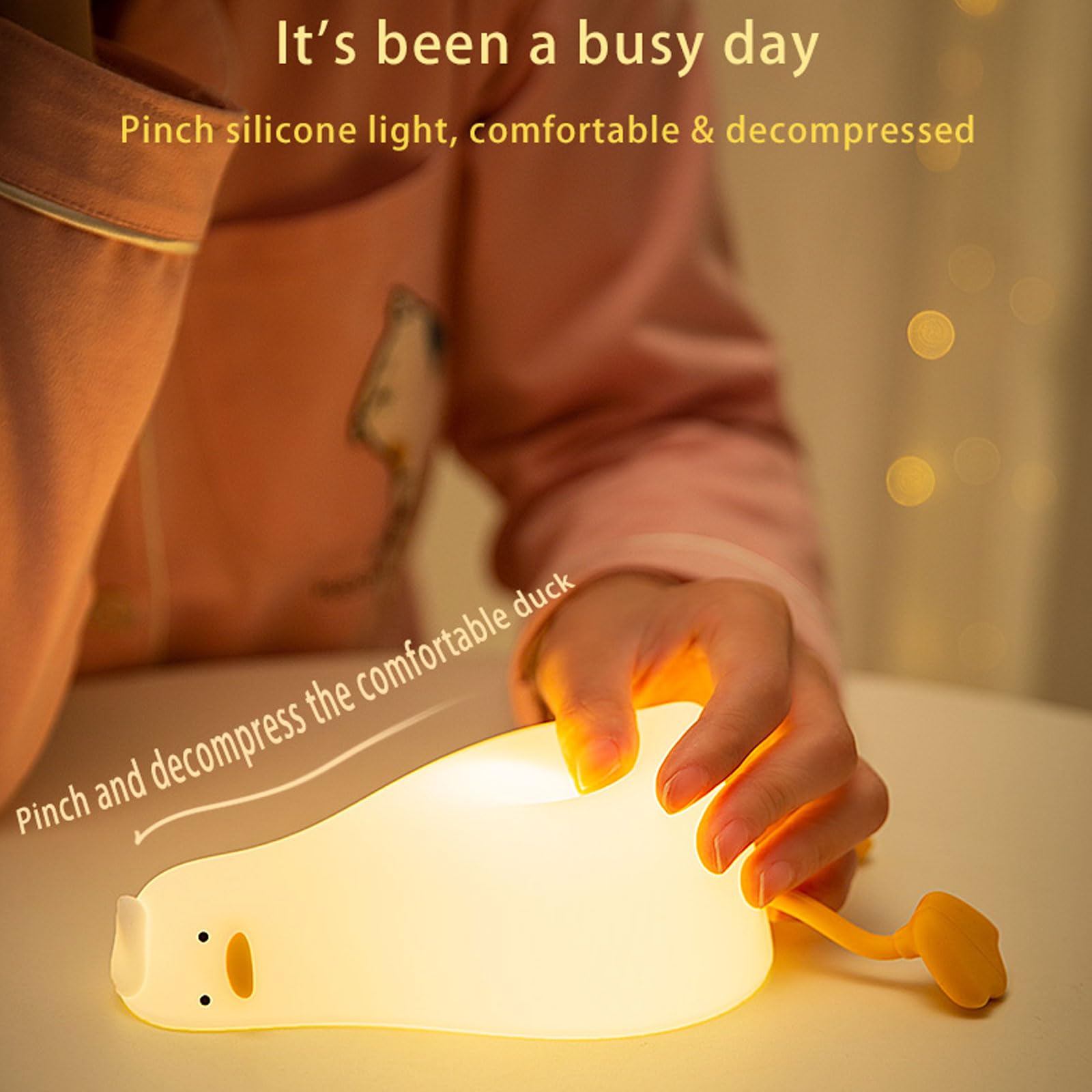 BOATHOG Lying Flat Duck Night Light doubles as a bedside reading lamp.