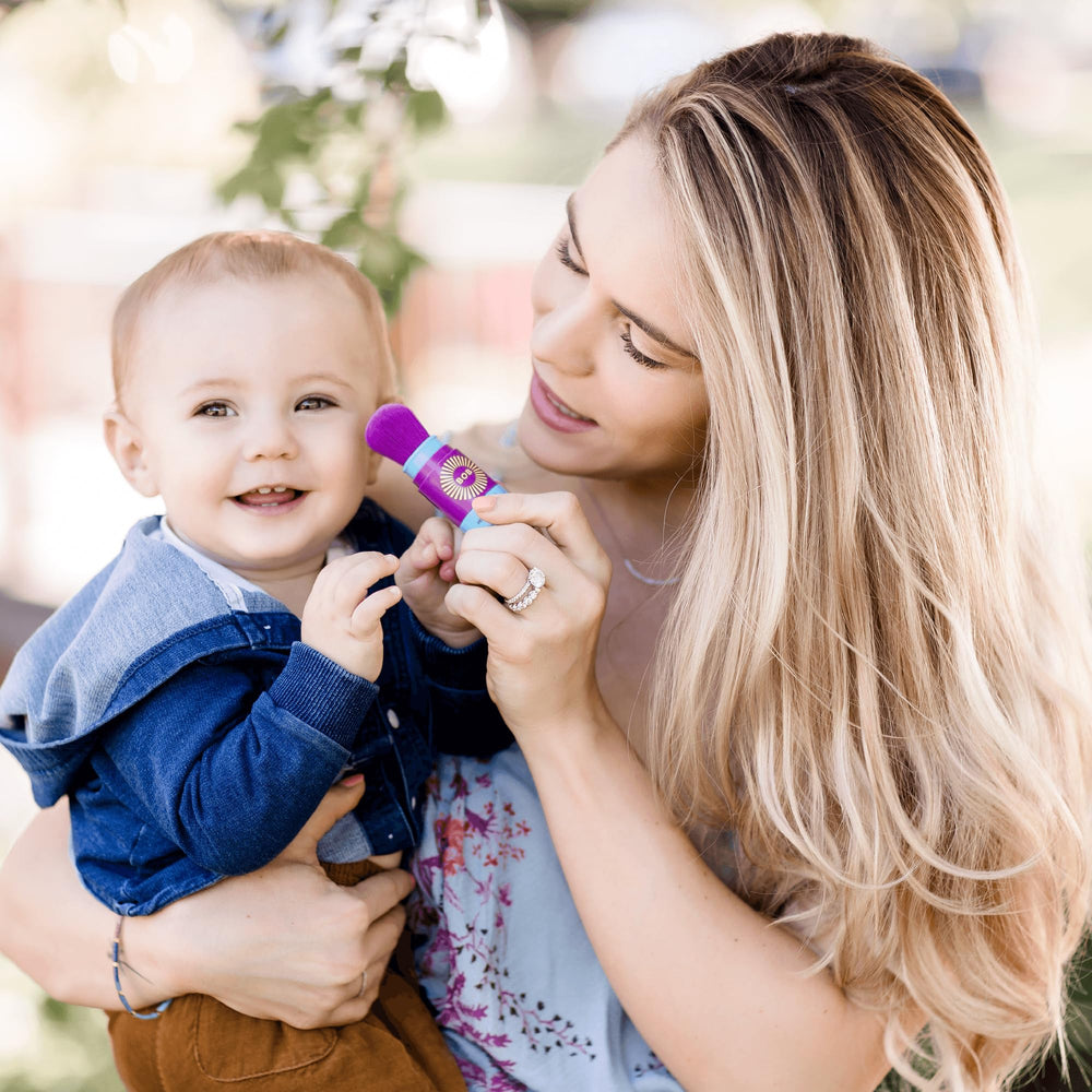 Bob Kids sunscreen leaves no white residue after application