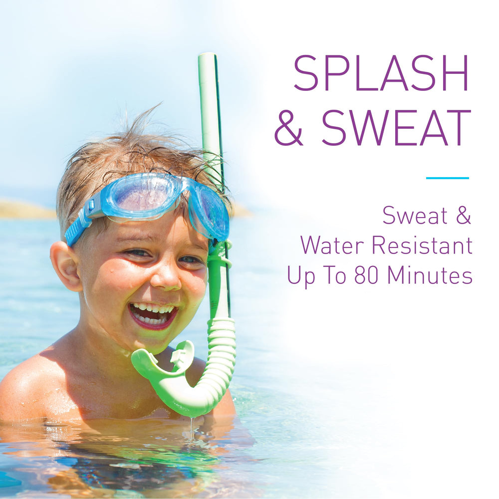 Bob Kids sunscreen water-resistant up to 80 minutes for active play