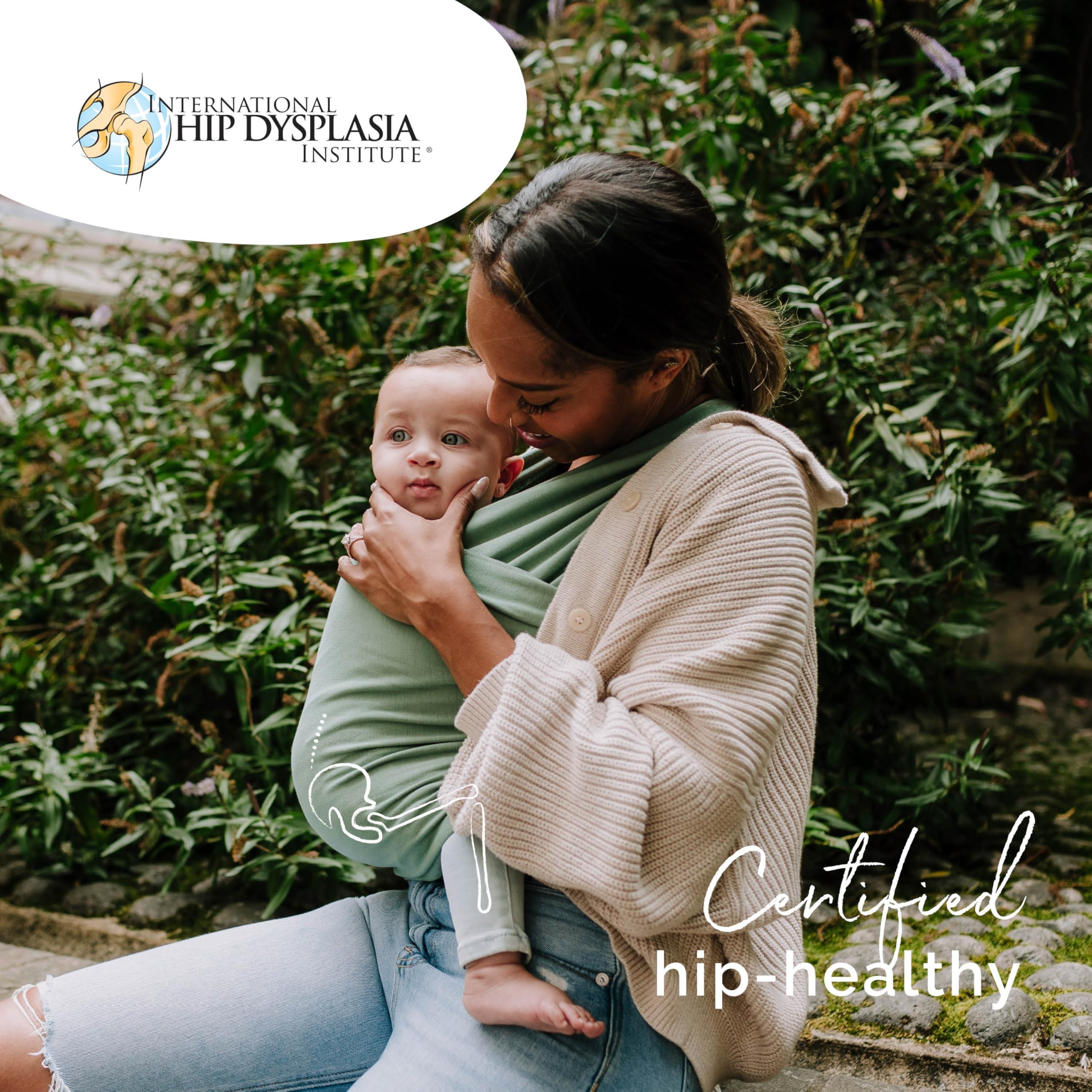 Boba wrap hip-healthy certification badge signals ergonomic design.