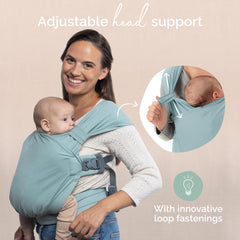 Boba Bliss adjustable cross-straps enable quick, precise fit for growing babies