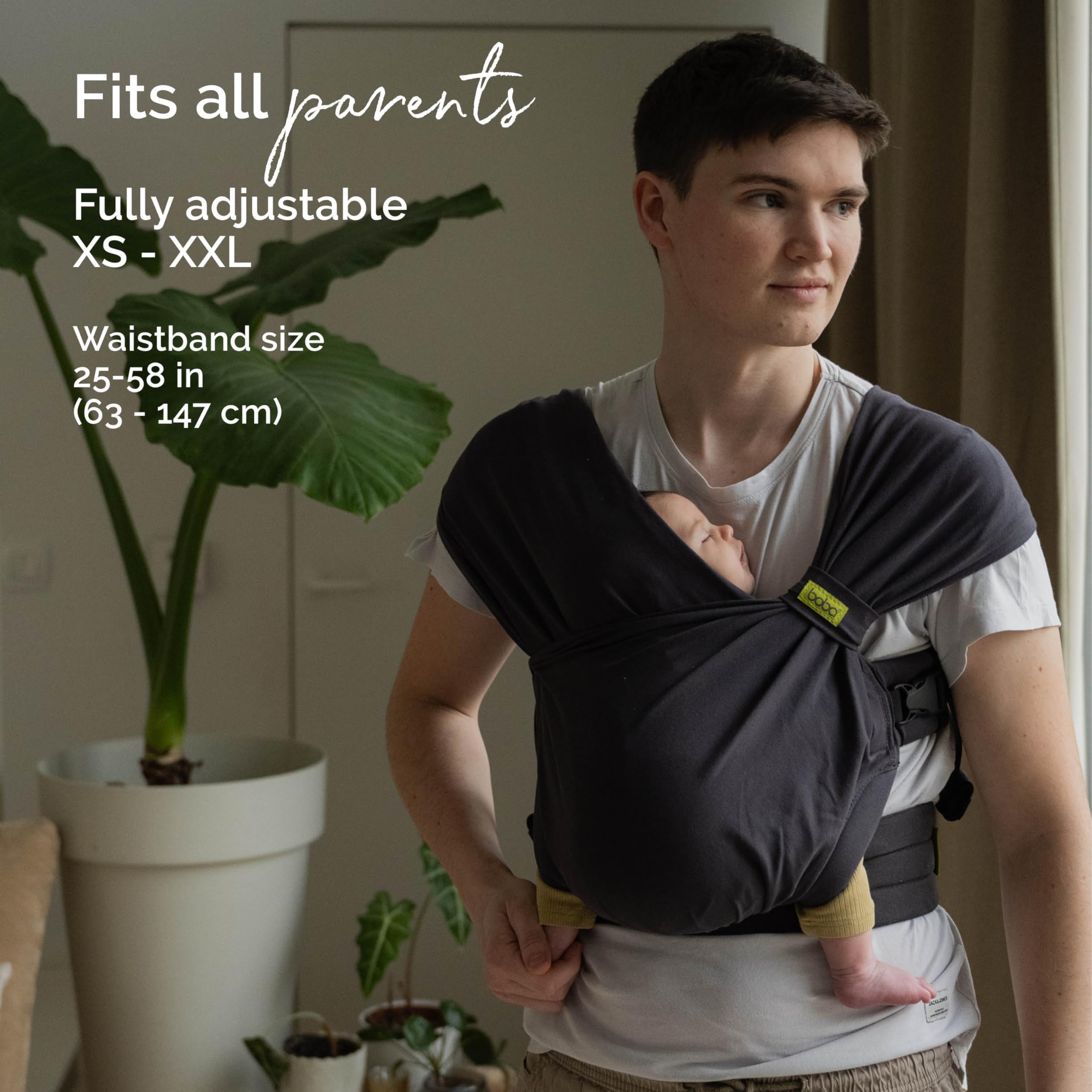 Boba Bliss grow-with-baby design covers newborn to toddler weight range.