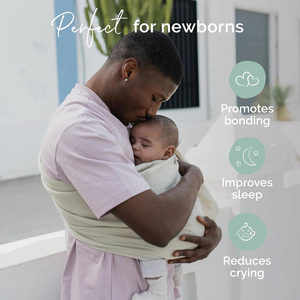 Boba Ring Sling Pampas newborn-to-toddler range with weight guidance visible.