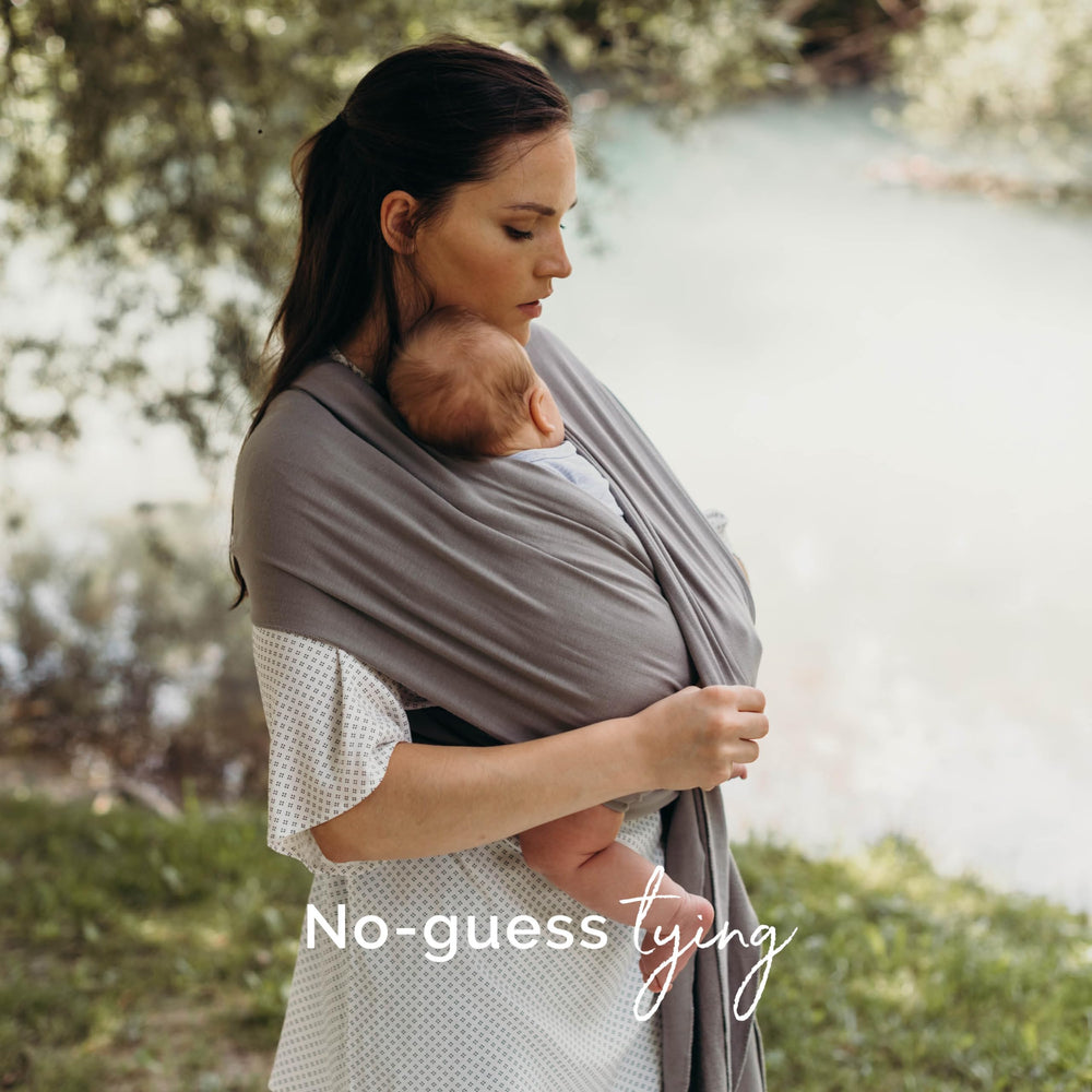 Boba Stretchy Wrap Kahla one-size design fits diverse shapes and body sizes.