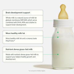 Bobbie DHA/ARA icon indicates presence of DHA and ARA for thoughtful nutrition