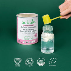 Bobbie probiotic drops bottle demonstrates gut-friendly support for calmer stomachs