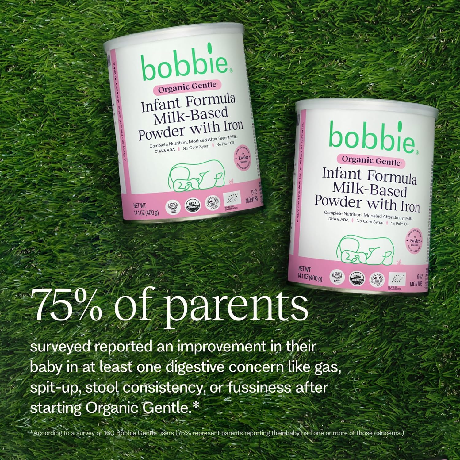 Bobbie probiotic drops close-up bottle shows 1B CFU for digestive support