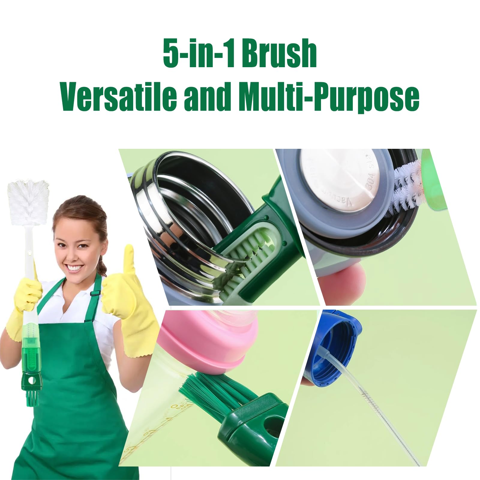 BOBOAR twisted wire brush reaches lid grooves and tight crevices