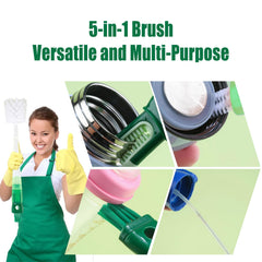BOBOAR twisted wire brush reaches lid grooves and tight crevices