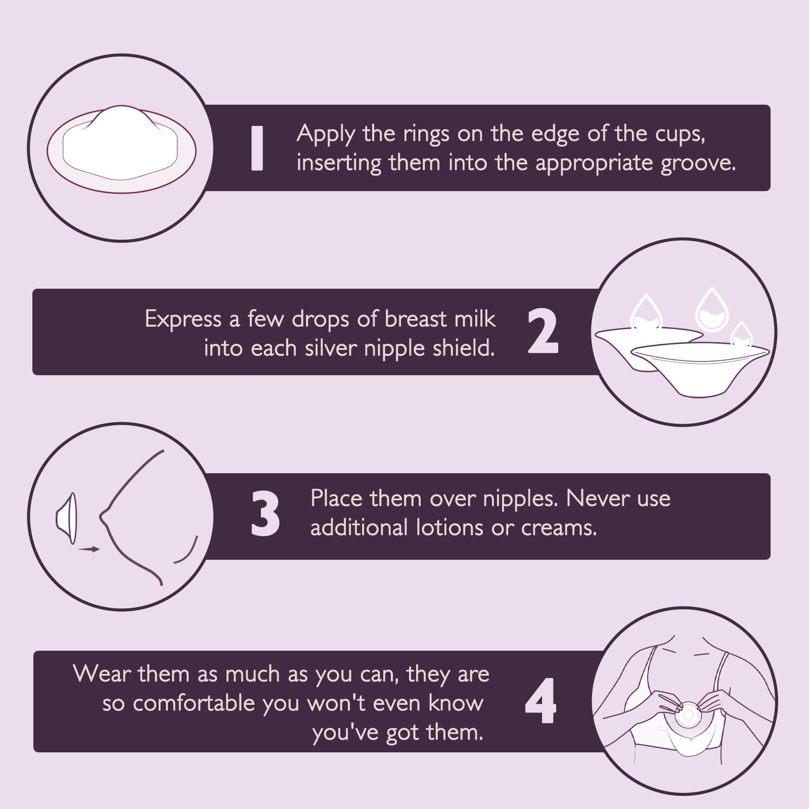 Boboduck regular size nipple shields fit most nipple sizes for flexible everyday use