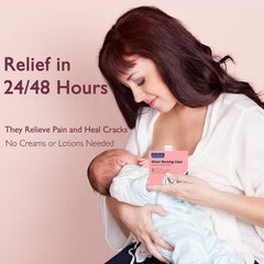 Boboduck zero-touch silicone rings close-up, hypoallergenic safety for mom and baby.
