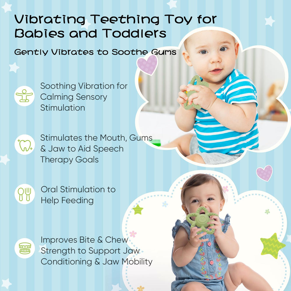 BOBOKA yellow teether packaging indicates travel-friendly design for busy parents.