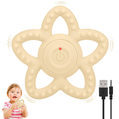 BOBOKA vibrating sensory chew toy pink front view encourages playful exploration and safe chewing