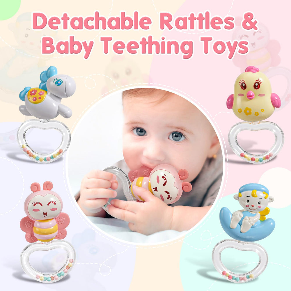 BOBXIN detachable rattles double as small toys for early play.