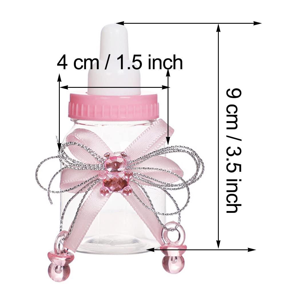 Bodosac baby bottle decor with bows and bears for party accents