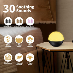 BodyHush 30 soothing sounds library for sleep, focus, and relaxation.