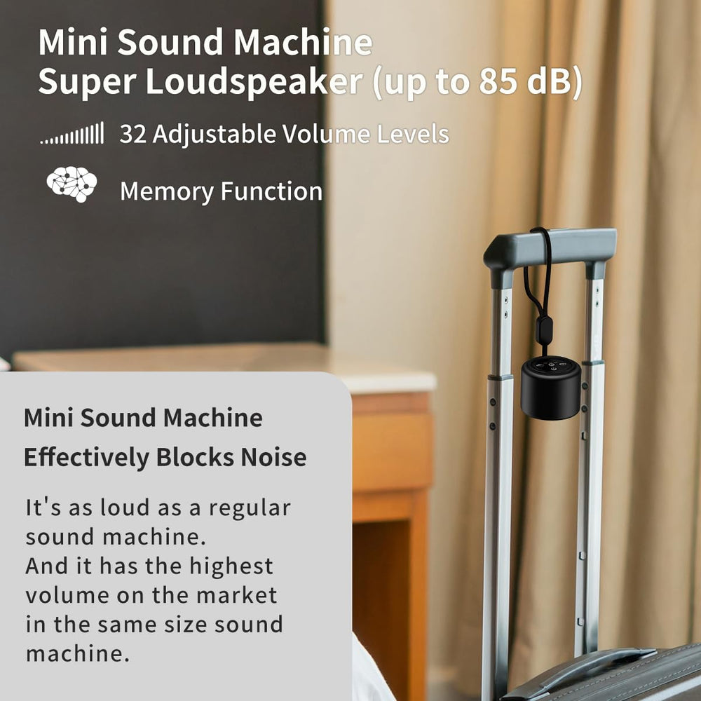 BodyHush memory function recalls last sound, volume, and timer.