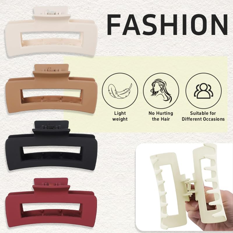 BOELIKAYS Cloud Claw Clip ergonomic design provides gentle comfortable hold