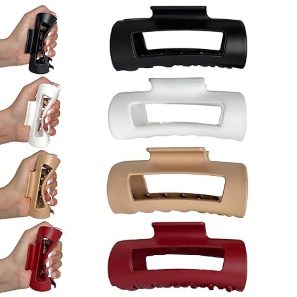 BOELIKAYS Cloud Claw Clip soft silicone teeth reduce tugging during daytime styling